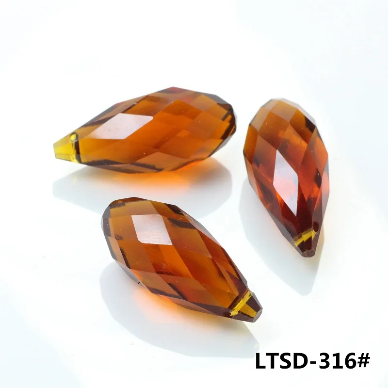 95 шт./лот хрустальные капли бусины 6x12 мм Оптовая Продажа граненые стеклянные