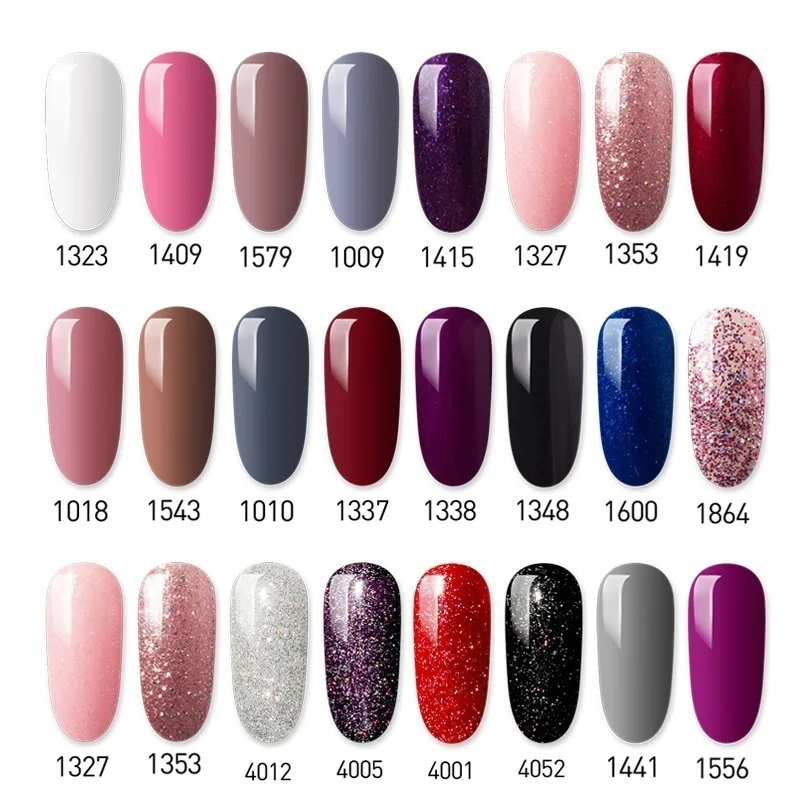 Modelones 10 шт./лот зимняя цветная серия Гель лак для ногтей набор замачивается