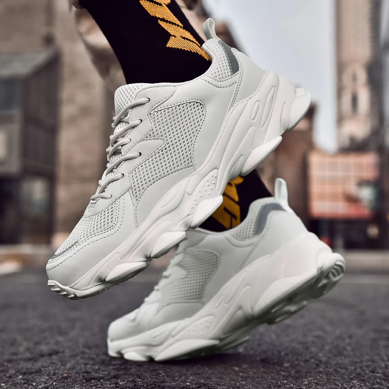 

Mens Trainers Sneakers Male White Casual Shoes Mens Slip On Fashion Men Solid Knitting Sports For Sport Sneaker Men's
