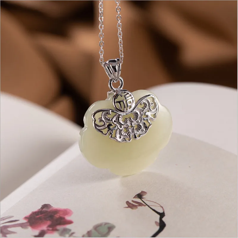 Женское ожерелье из серебра 925 пробы с бабочкой без цепочки | Украшения и