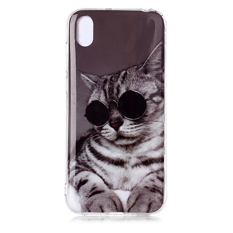 Soft TPU Phone Case For Coque Hawei Y5 2019 Cute Cat Unicorn Back Cover Etui Y 5 5Y | Мобильные телефоны и аксессуары