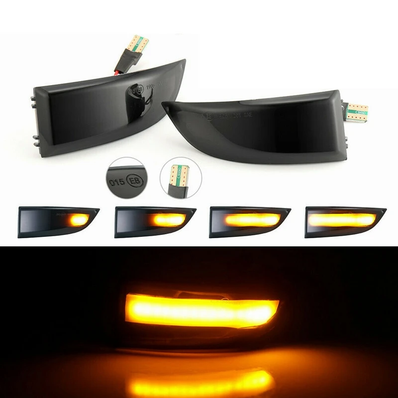

LED Dynamic Turn Signal Light Side Mirror Blinker Indicator Light for Renault Megane MK3 Scenic Fluence Latitude Safrane