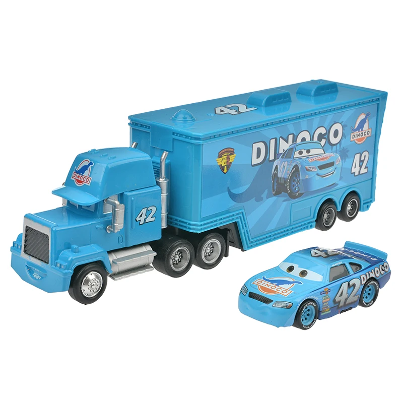 

Brand New 2 Pcs/Set Disney Pixar Cars 3 Lightning Mcqueen Mack Uncle Truck Collection 1:55 Diecast Model Car Toy For Boys Gift