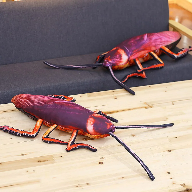

Vivid 3D Simulation Cockroach Plush Cushion Prank Props Insect Nap Toy BM88