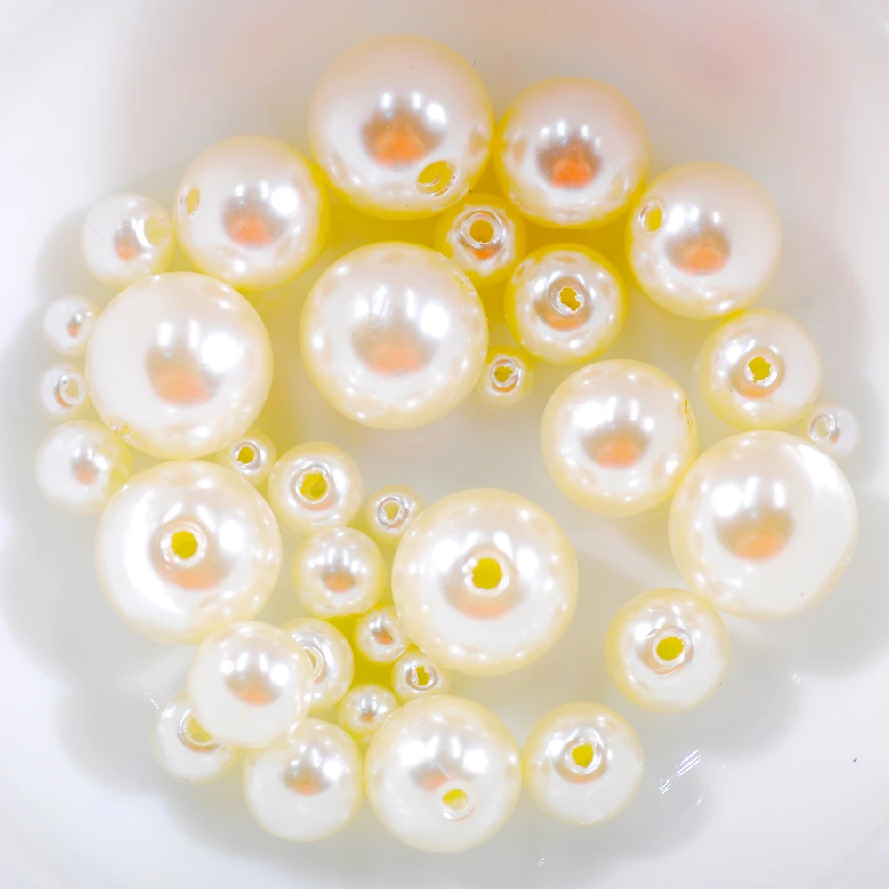 

Ювелирные принадлежности 490 шт белый и бежевый форма круглого жемчуга 4 мм 6 мм 8 мм 10 мм 12 мм бусины для изготовления браслетов своими руками