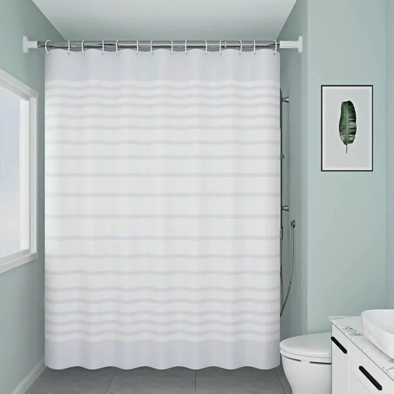 1 шт. водонепроницаемые шторы для душа в синюю полоску|curtains waterproof|shower curtain waterproofpeva