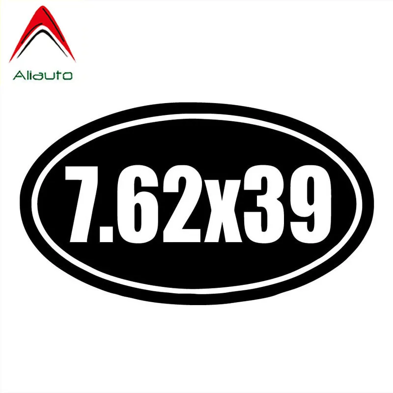 

Aliauto Personality Car Sticker 7.62x39 Gun Vinyl Waterproof Reflective Decals Motorcycles Accessories Black/silver,15cm*9cm