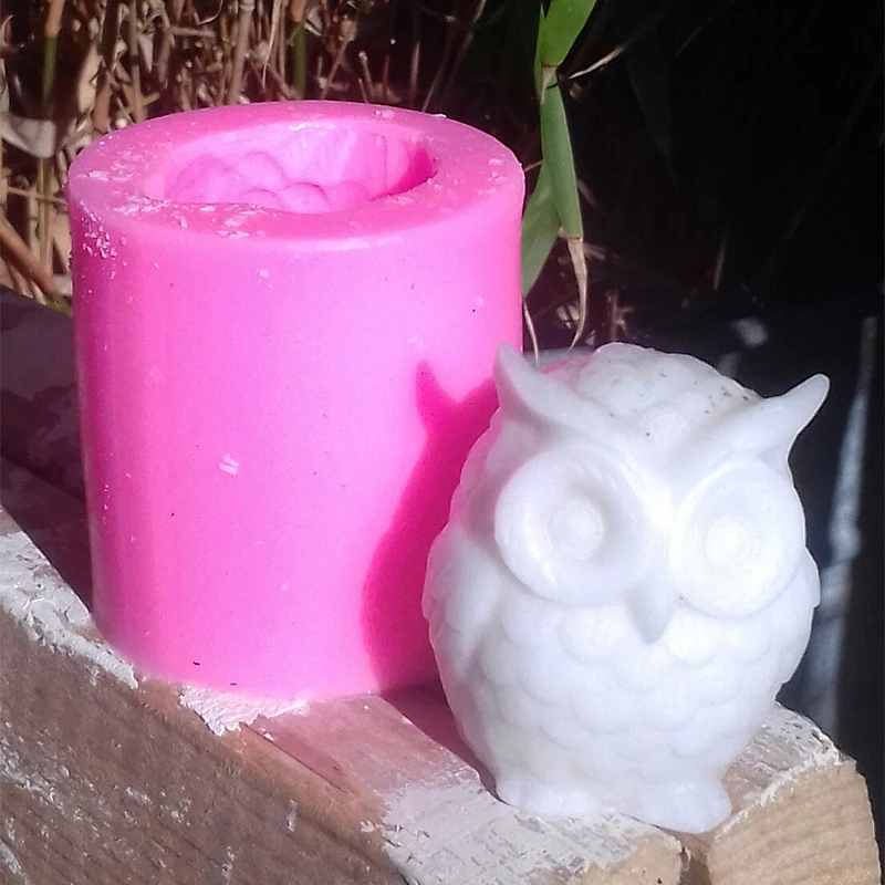

3D DIY Candle Mold Silicone Owl Mold Cartoon Soap Molds Wax Epoxy Resin Mould Craft Candle Making supplies Handmade Tool