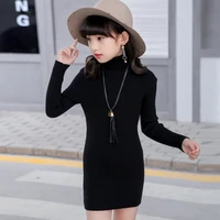 childrens dress 2021 autumn spring girls dress knitted long sleeve kids dresses for girls christmas clothes 4 6 8 10 12 years