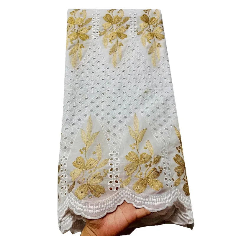

Newest Cotton Lace High Quality Swiss Voile Lace In Switzerland Nigerian Dry Lace Fabric For Party Dresses