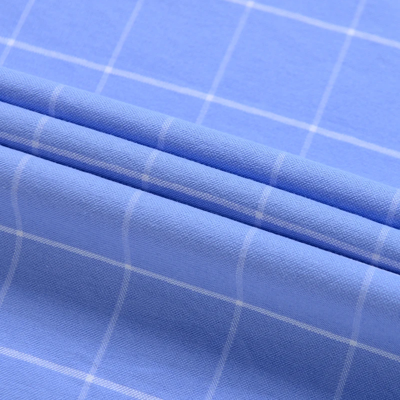 Рубашка мужская классическая в клетку 100% хлопок полосатая блуза из ткани Оксфорд