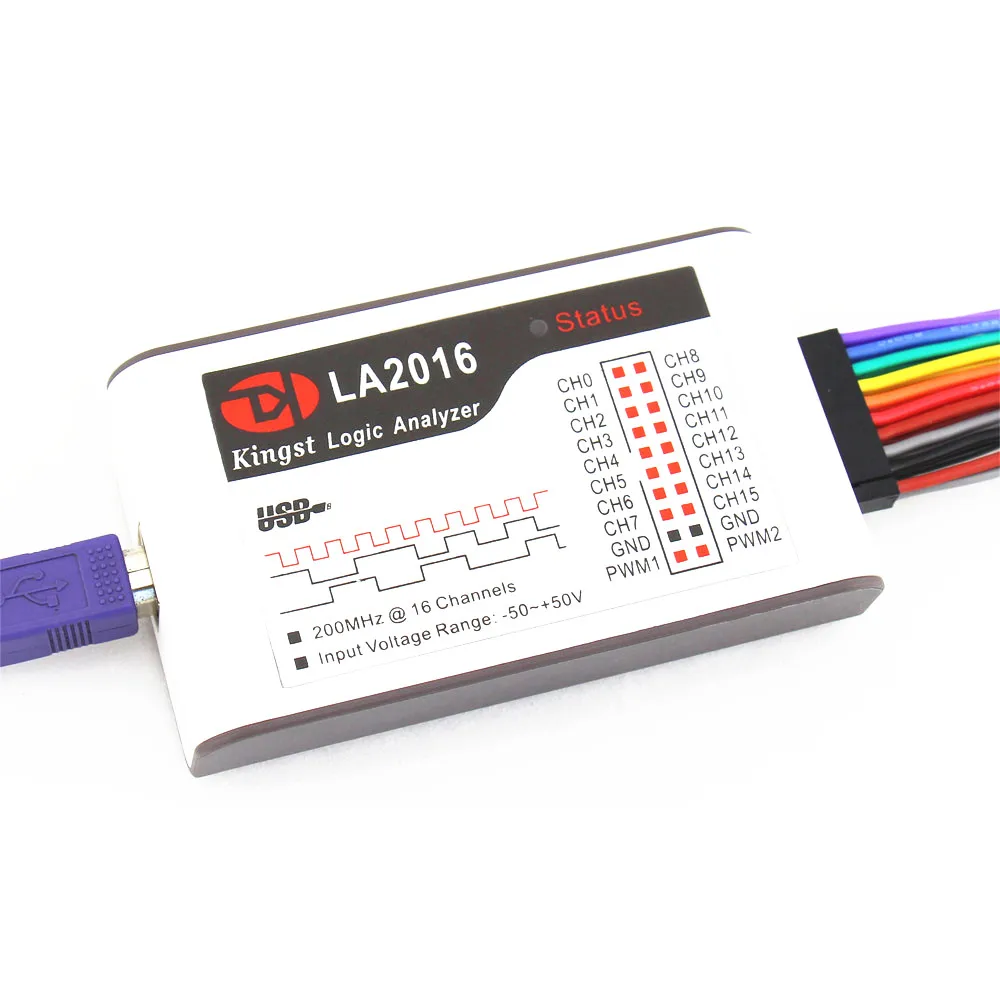 Новинка LA2016 USB логический анализатор 16CH 200MHz UART I2C SPI CAM DMX512 для ARM FPGA|Осциллографы| |