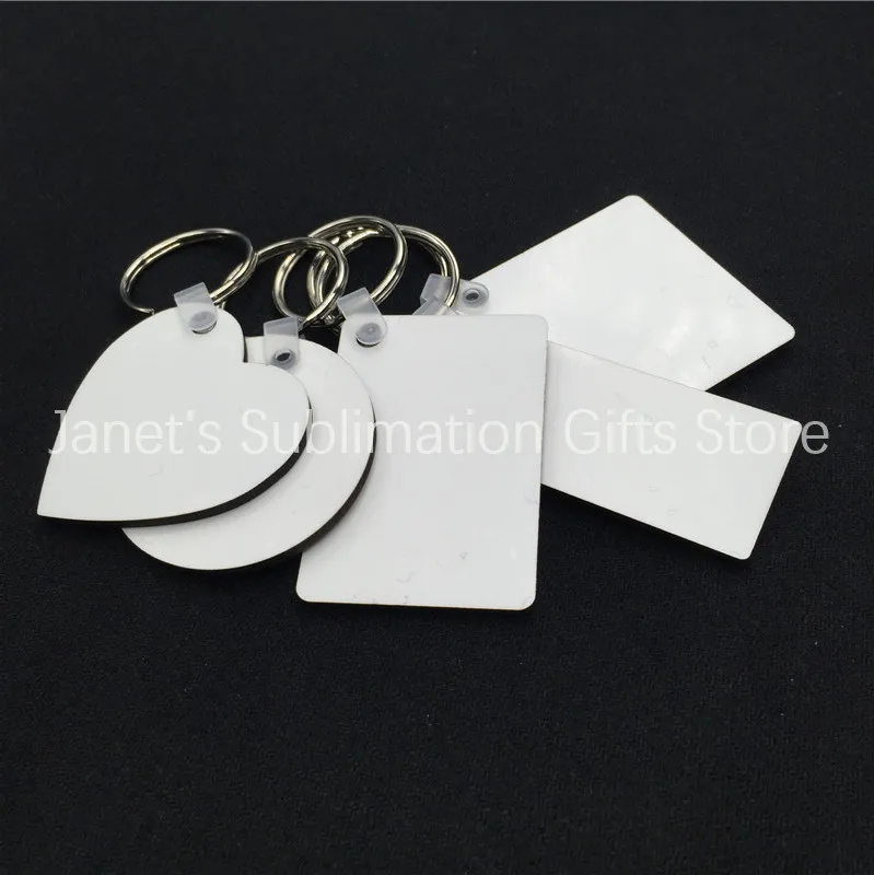 MDF сублимационный брелок чистые деревянные сублимационные фото брелки 100 шт./лот