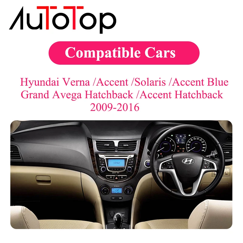 AUTOTOP 7 &quot2Din Android 10 0 магнитола для Solaris Accent Verna 2010 2016 GPS навигация Bluetooth 4G Wifi