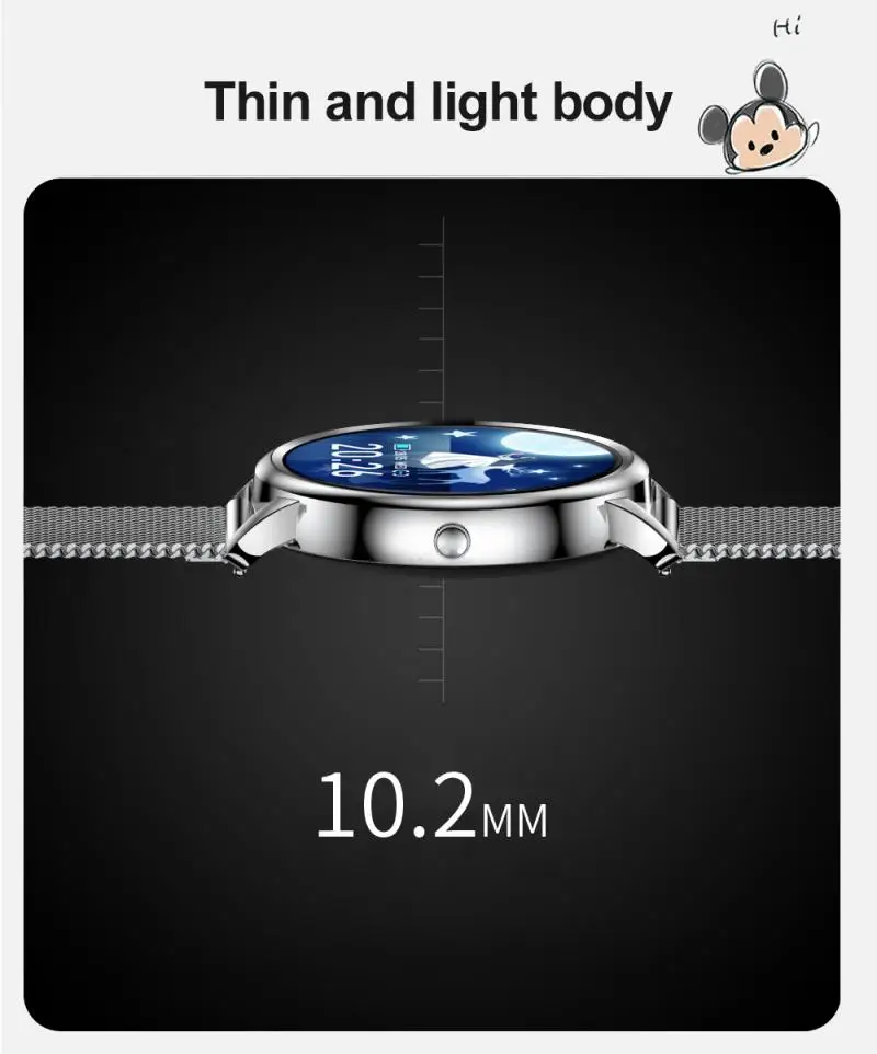 MK20 Smart Watch 2020 Full Touch Screen 39mm Diameter Women Smartwatch For Ladies And Girls Compatible With Android IOS | Электроника
