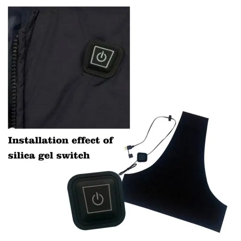 

DIY USB Electric Heating Vest Pad 3 Gear Adjustable Winter Outdoor Clothes Heated Jacket Washable new arrive