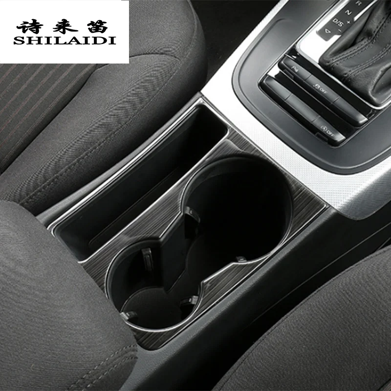 Для Audi A5 A4 B8 отделка из нержавеющей стали держатель стакана декоративная рамка