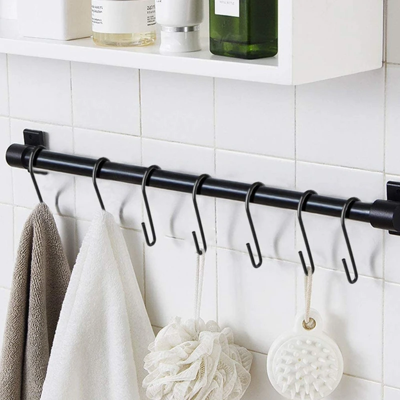 

10pcs S Hooks Hanging Hooks Heavy Duty Hangers for Hanging Pans Pots Plants Bags