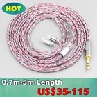 16 Core с серебряным OCC из бескислородной меди, Смешанная плетеный кабель для Sennheiser IE8 IE8i IE80 IE80s металлический штырь наушники LN007568