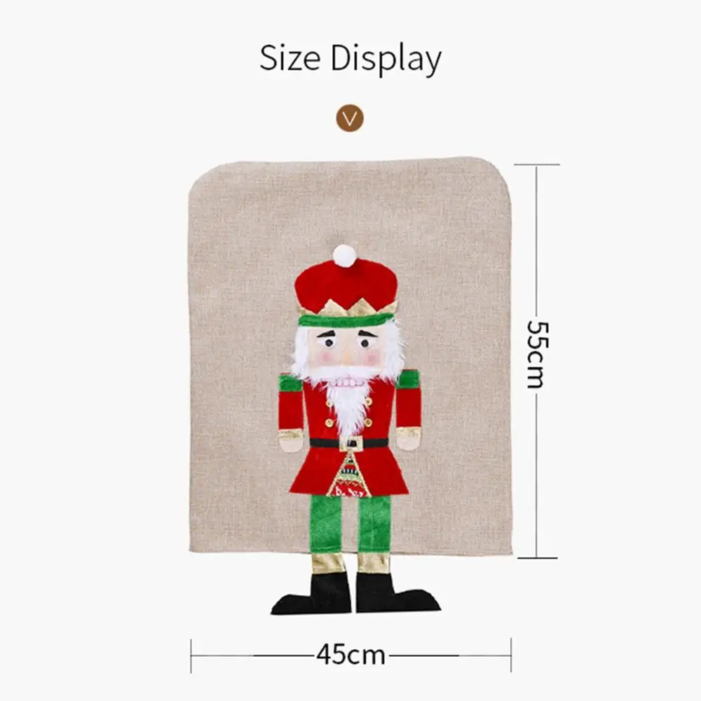 Куклы Taoup с Санта Клаусом чехлы для стульев на Рождество украшения