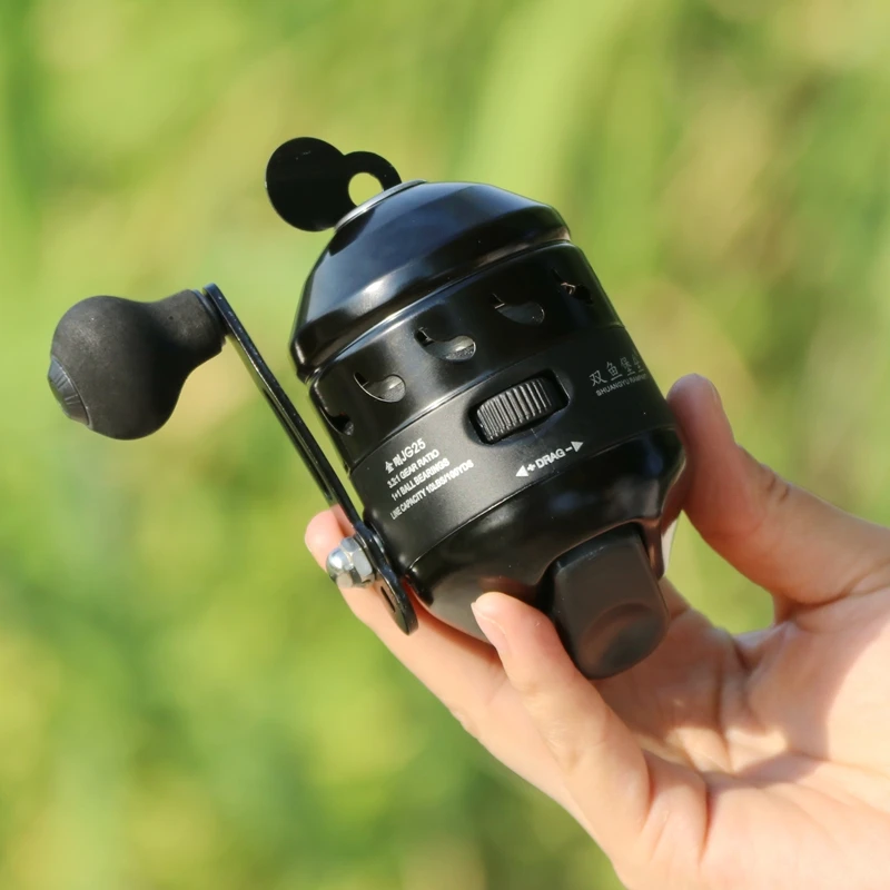 Рыболовная катушка Рогатка стреляющая рыба закрытое металлическое колесо JG 25