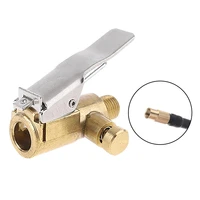 clip on adapter car brass 8mm tyre wheel valve portable inflatable pump for car tire air chuck inflator pump valve connector