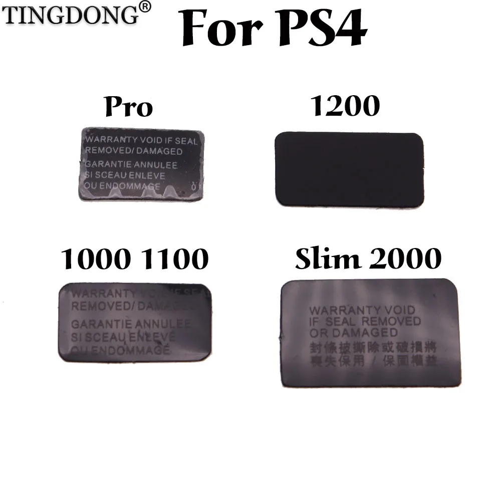 

4pcs/lot For Sony Playstation 4 PS4 1000 1100 1200 slim 2000 For PS4 Pro Console Host Seal Sticker Label