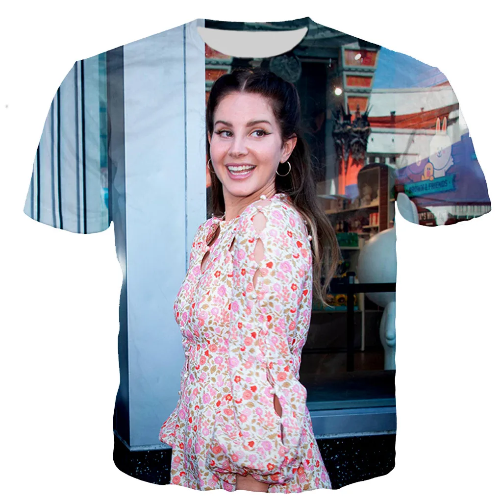 

2021 Men/women Lana Del Rey 3D Print T-shirt Casual Harajuku Style T Shirts Summer New Fashion Streetwear Hip Hop t-shirts Tops