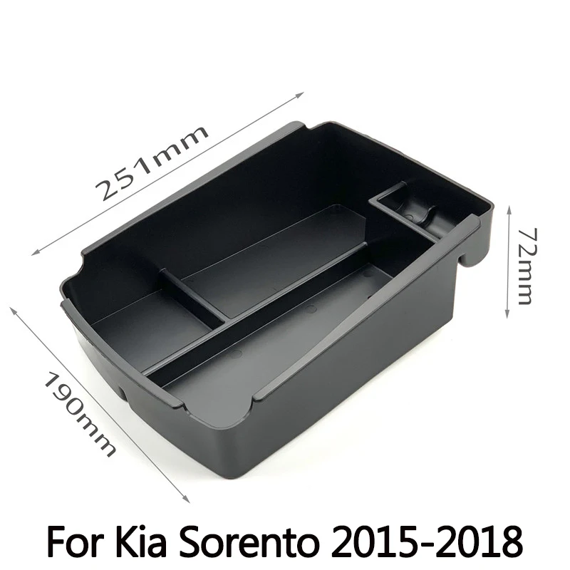for Sorento Автомобильный Стайлинг, центральный подлокотник, коробка для хранения, чехол на поддон для Kia Rio K2 K3 K3S K4 K5 KX3 KX7 KX5 Sportage QL BORREGO Sorento Forte - Название цвета: for Sorento
