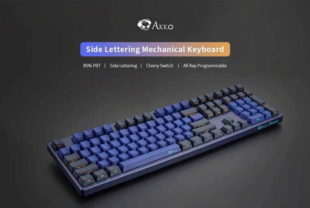 Оригинальная AKKO 3108 SP Horizon механическая клавиатура игровая с боковой надписью Cherry MX Switch 85% PBT 108 клавишами USB Проводная компьютерная игровая клавиатура