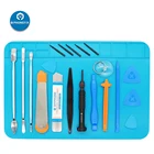 16 в 1 Набор для ремонта экрана телефона инструменты для открывания набор магнитных отверток антистатический паяльный коврик для ремонта iPhone