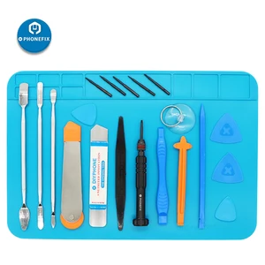 16 в 1 Набор для ремонта экрана телефона инструменты для открывания набор магнитных отверток антистатический паяльный коврик для ремонта iPhone