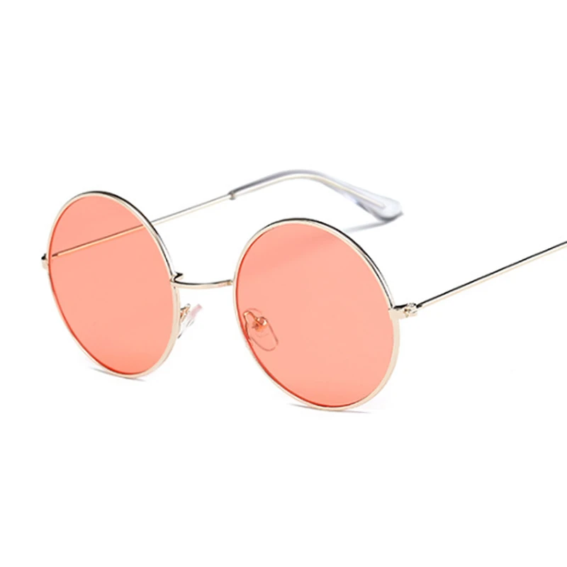 

Small Frame Black Shades Round Sunglasses Women Oval Brand Designer Vintage Fashion Pink Sun Glasses Female