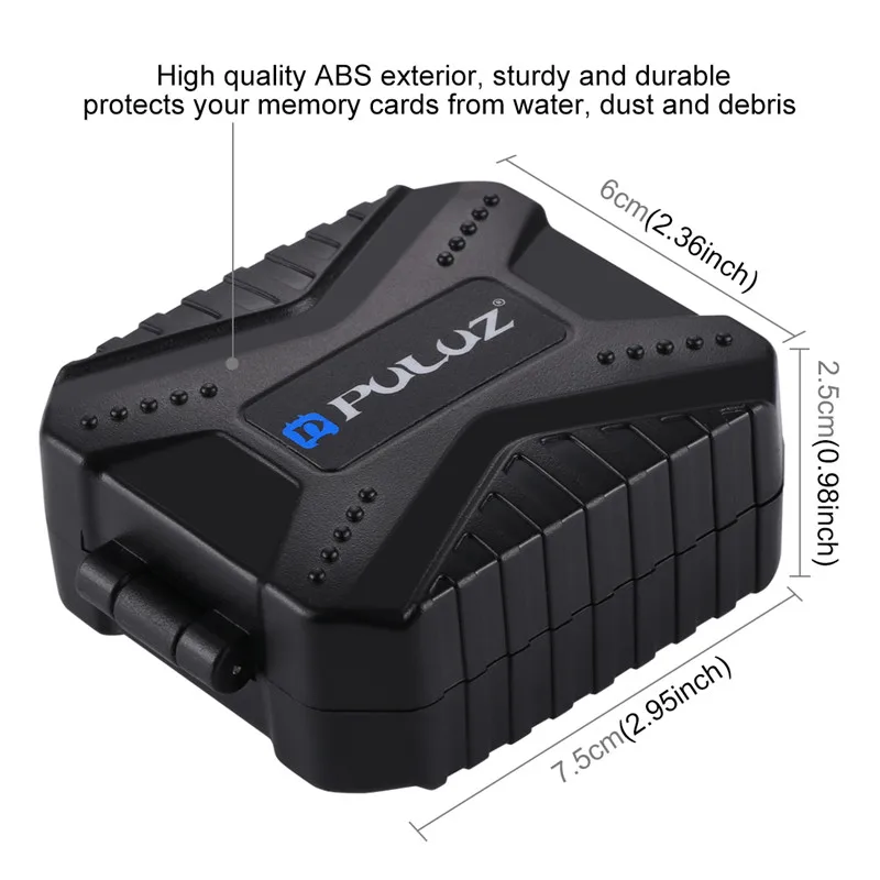 WaterProof 11 in 1 Memory Card Case for 3SIM + 2XQD 2CF 2TF 2SD Storage Box SIM XQD CF TF SD Cards | Электроника
