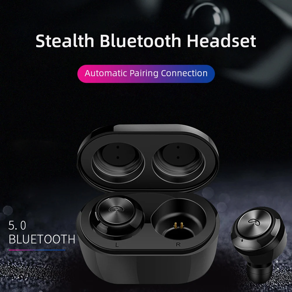 TWS-наушники с поддержкой Bluetooth 5 0 беспроводная мини-гарнитура маленькая