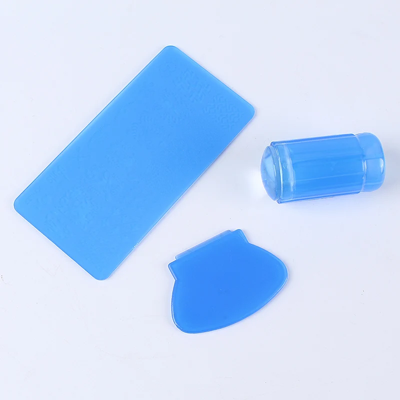 Новый цветочный узор изображения пластиковые пластины для ногтей набор с