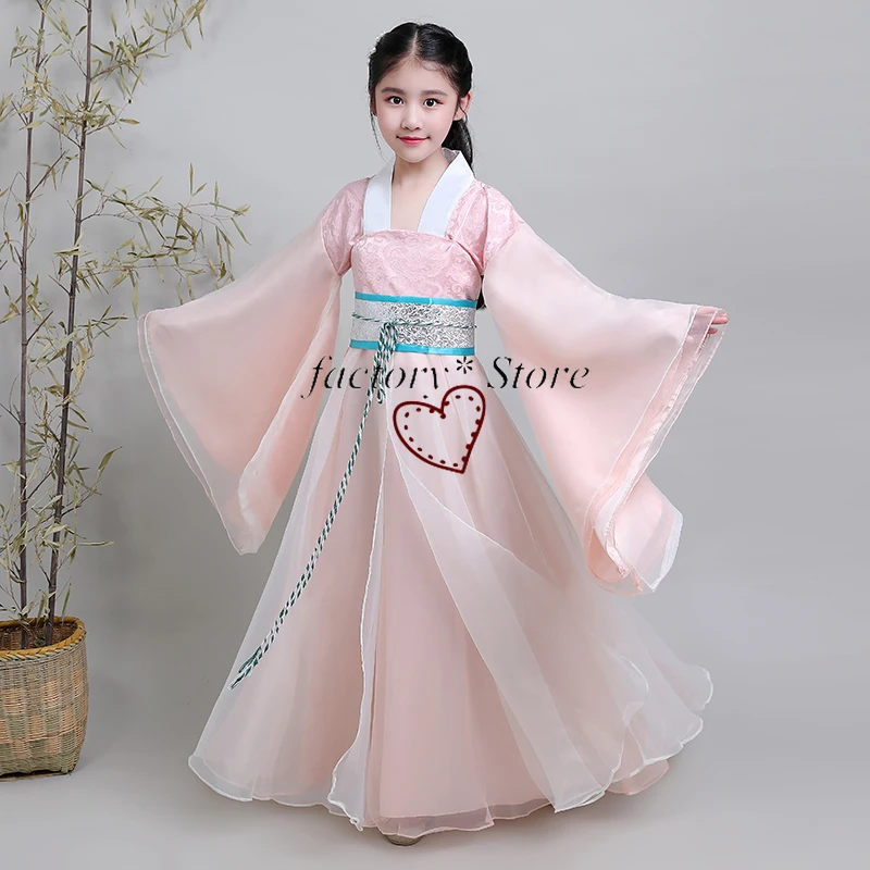 

Hanfu/Вечерние платья принцессы на день рождения для девочек; Традиционное китайское платье для выступлений; Платье для костюмированной вече...