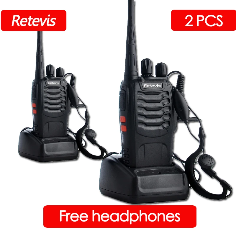 2 шт. Retevis H777 иди и болтай Walkie Talkie радио UHF 400 470 МГц ручной трансивер двухсторонний
