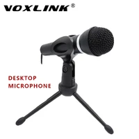 voxlink condenser microphone 3 5mm wire handheld stand desktop microphone for pc youtube karaoke studio equipment mic with base