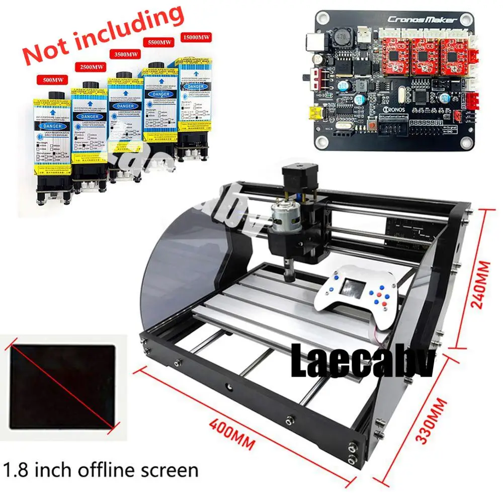 ДИИ ЦНЦ 3018 Про МАКС ГРБЛ 3 Оси Платы Фрезерный Станок Роутер Лазерная Гравировка ЦНЦ3018 Макс с Новым Оффлайном