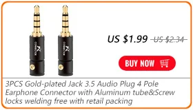 10 шт. Алюминий Jack 3,5 штекера наушников 3,5 мм 3 полюс стерео штекер с позолотой провод разъем для наушников DIY подготовка
