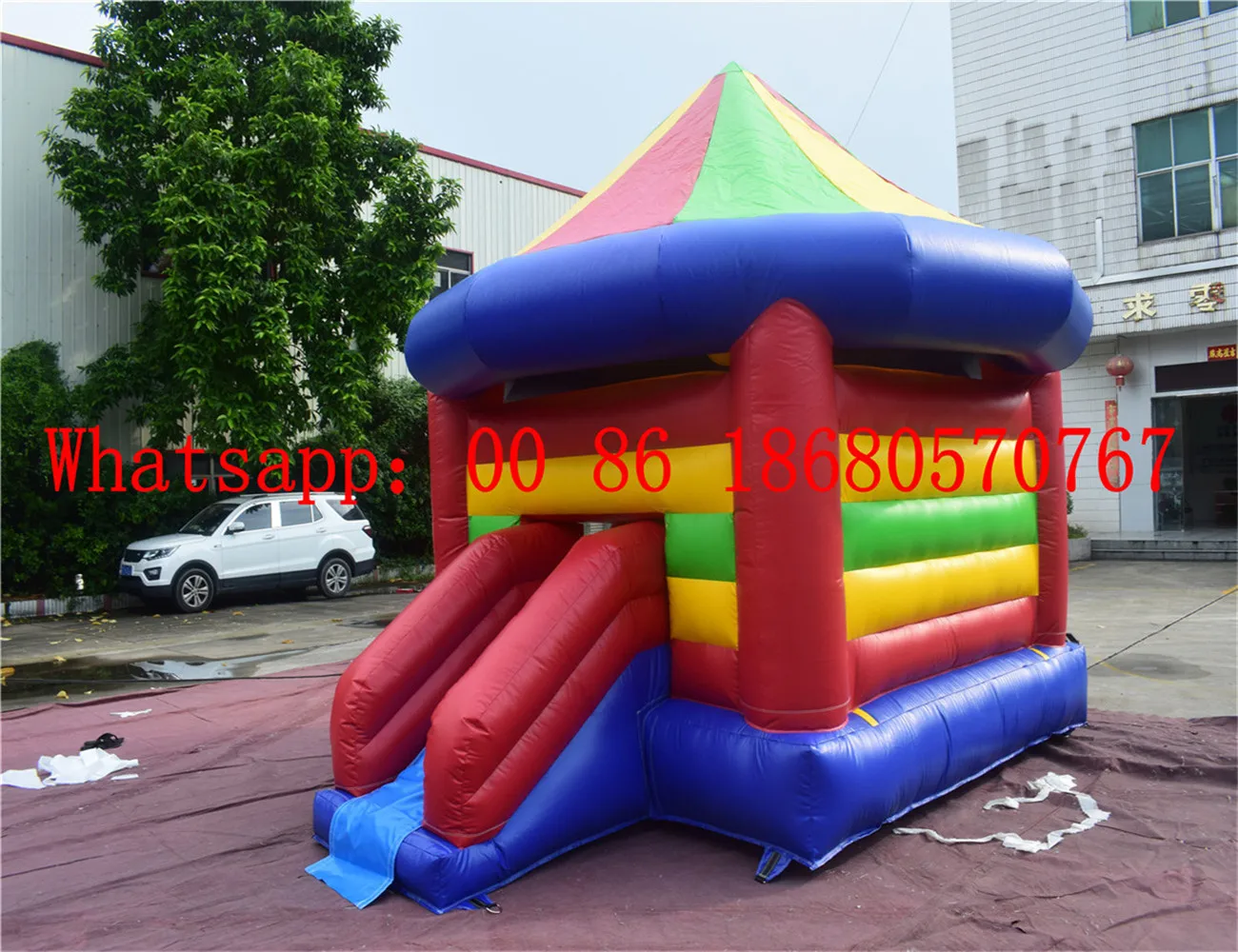 Надувная мультяшная тематическая горка клоуна надувная сухая для хит