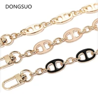 designer chain strap gold metal charms 1 4mm 14mm pink white black handbag bag purse replacement accessories hardware quality