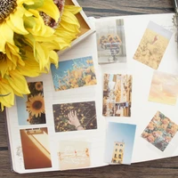 28pcs sunflower flower field style sticker scrapbooking diy gift packing label decoration tag