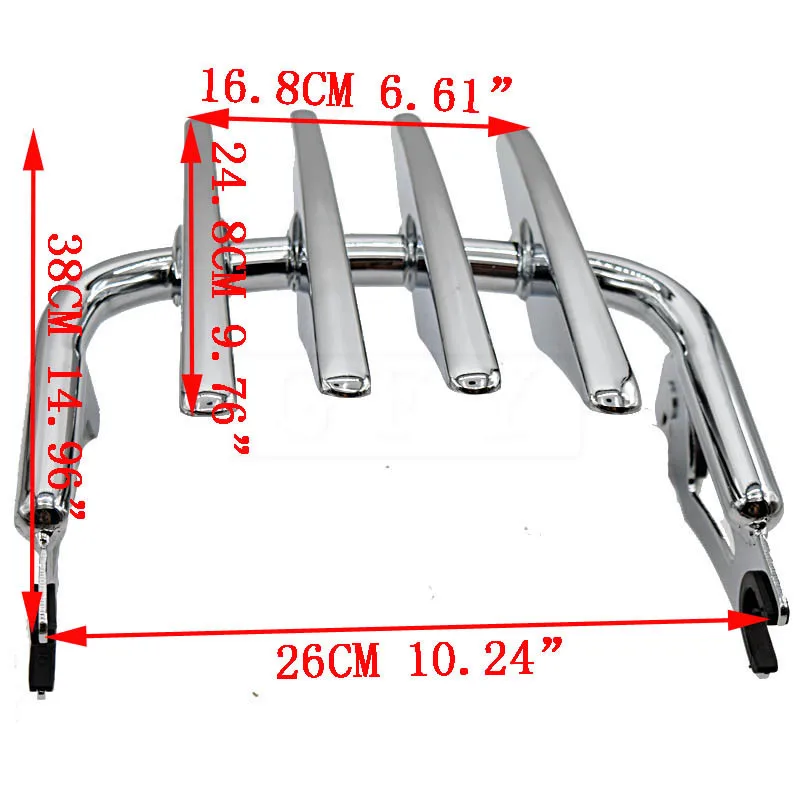 

Мотоцикл для Harley Touring Street Glide Special FLHXS 2014 - 2019 мотоциклетная Съемная багажная стойка