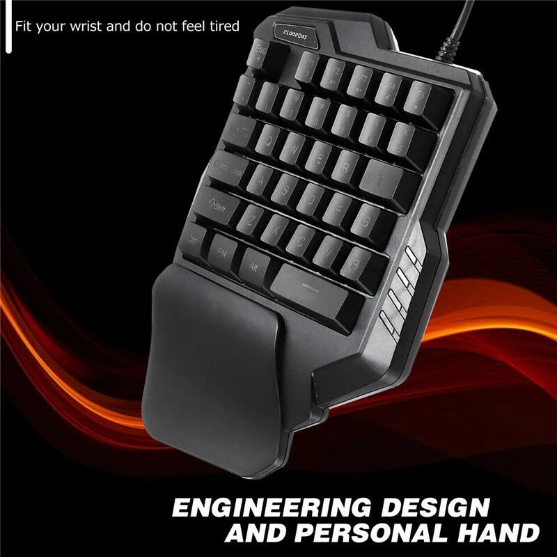 

Mechanical One Handed Keyboard Gaming Left Hand Game Keypad For Lol /Dota/Ow