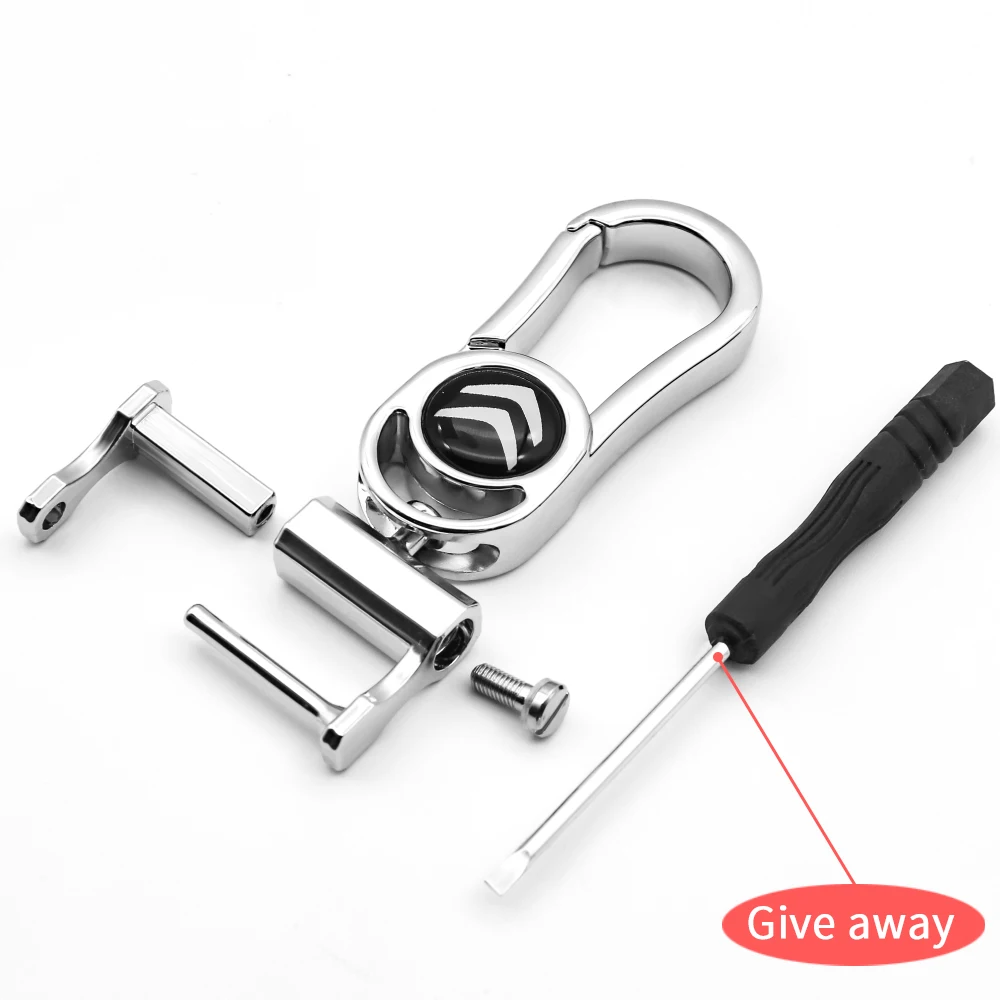 

Car Keychain Metal Car Logo Fashionable Men's Simple Keychain for Citroen-C3 C4 C5 C6 BX CX GT Cactus Berlingo C-Zero E-MEHARI