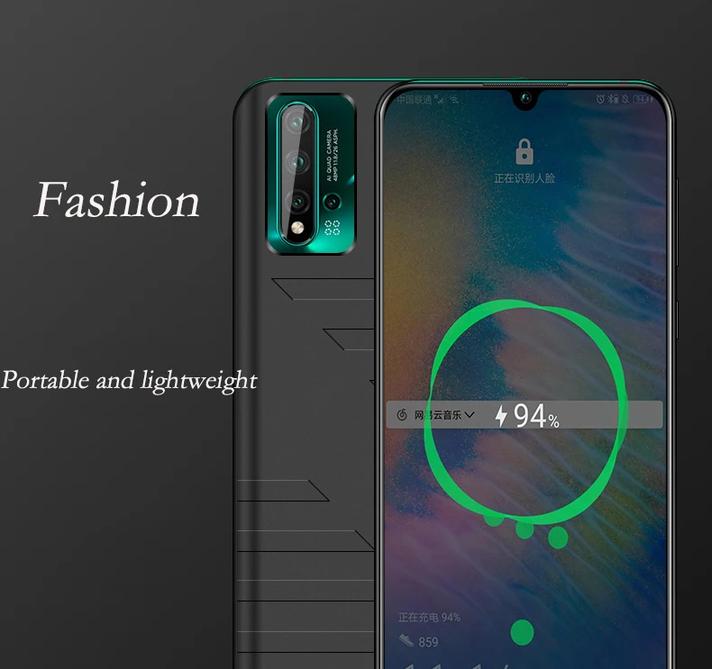 6800mAh power Bank зарядное устройство чехол для huawei nova 5 внешняя запасная крышка для huawei nova 5 Pro Чехол для батареи