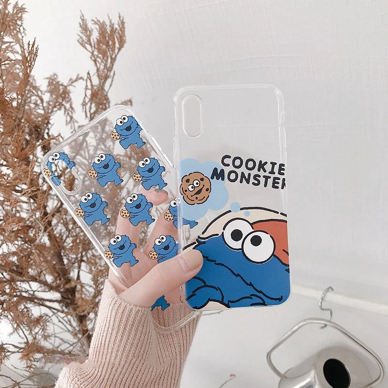 Прозрачный мультяшный чехол для IPhone x 7 8 XR XS Max Fashion 6 6s Plus Защитная крышка Popsocket