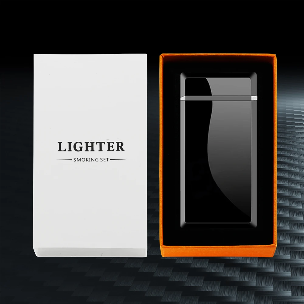 Dual Arc Plasma Lighter Electric USB Windproof Flameless Cigarette LED Power Display Rechargeable Gadget For Men | Дом и сад